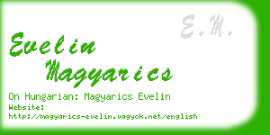 evelin magyarics business card